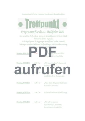 Programm Treffpunkt Senioren